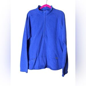 NWT woolrich women’s highland 1/2 -Zip Pullover fleece mock neck L ultra violet